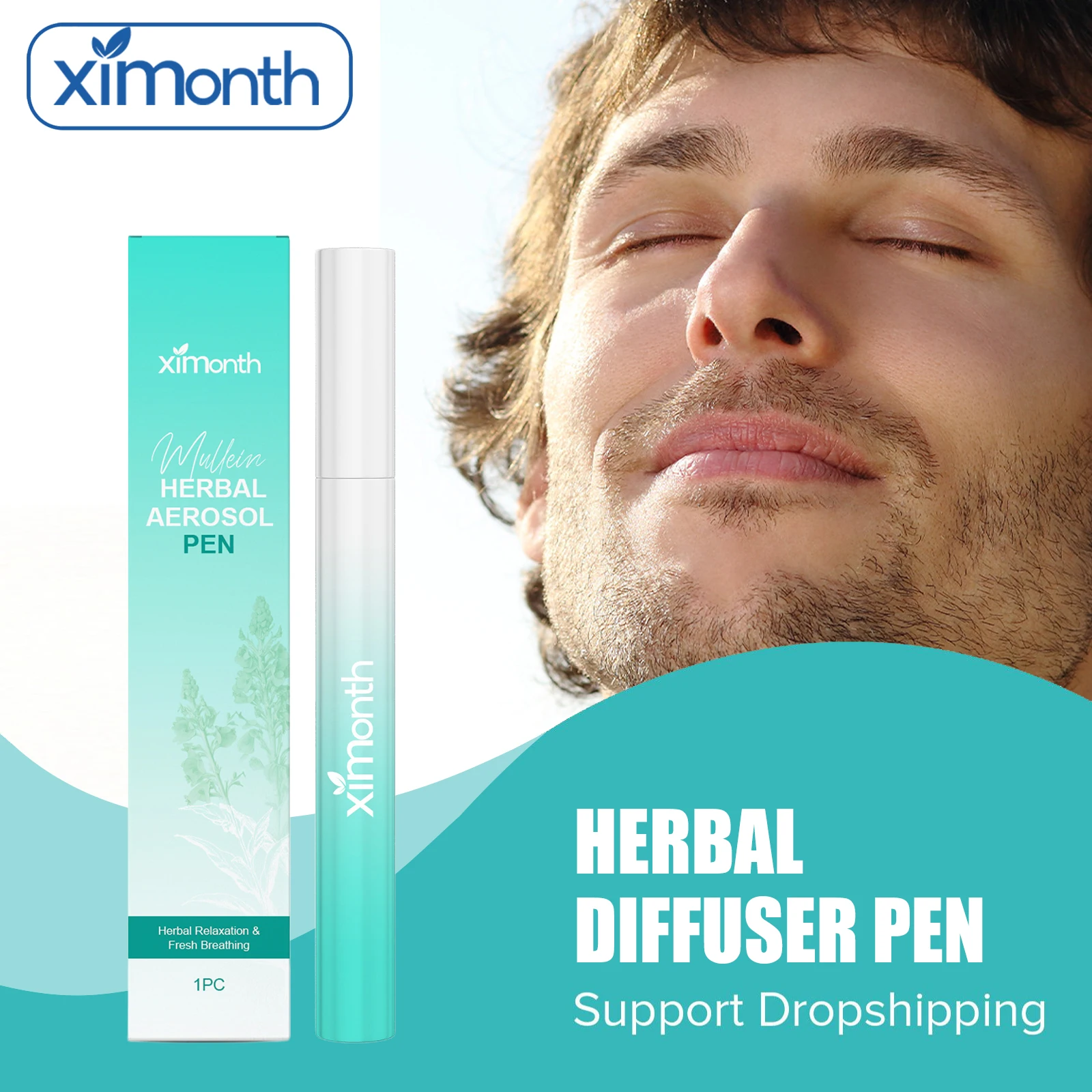 1/2/3 قطعة تنظيف الرئة الأنف الناشر القلم تحسين النوم الرئة دعم الصحوة الدماغ الاسترخاء الرعاية الحسية للتنفس واضح #1