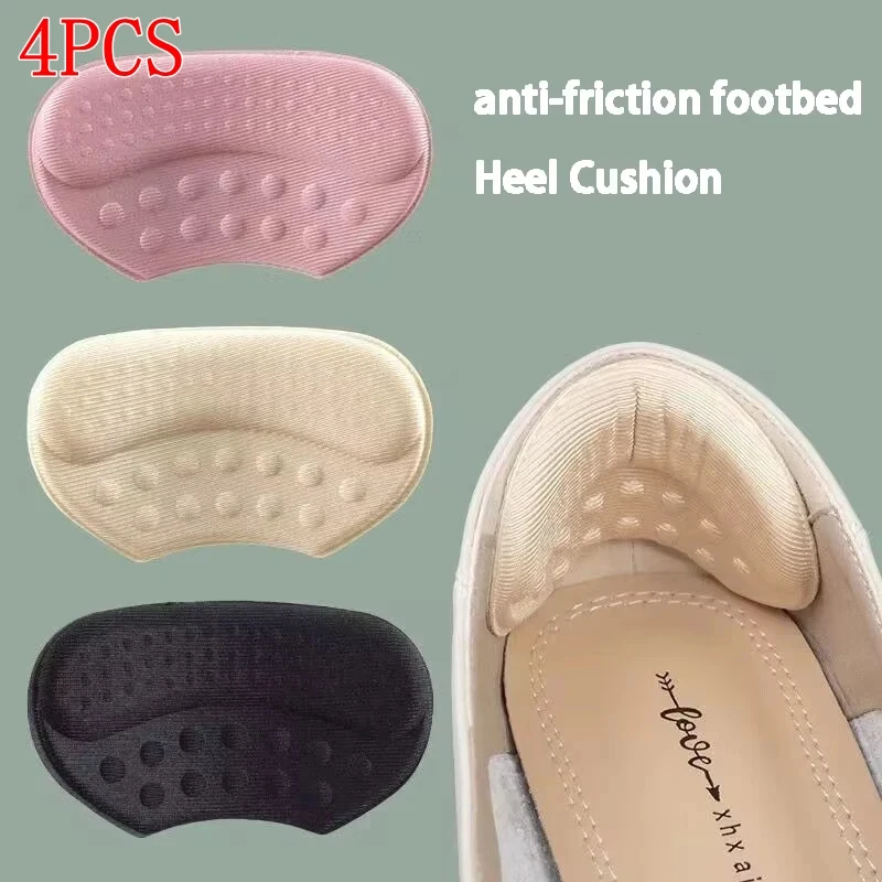 2pcs/4pcs Non-slip Padding Pain Relief Foot Care Products High Heel Protector Sneakers Heel Stickers Adjustable Size