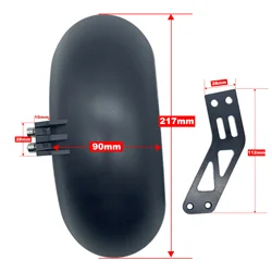 Rear Fender For Most Of 10inch  Electric Scooter Rear Mudguard  And Rear Mudguard Shaft  10 Inch Universal Mudguard Wheel Cover