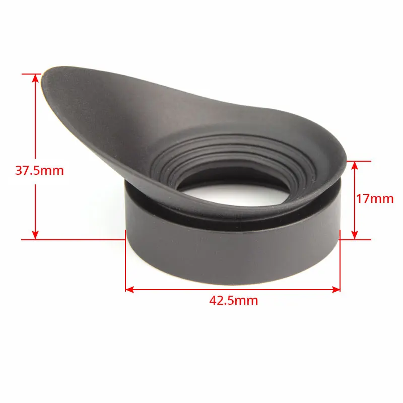 2 PCS 40mm Dia. Rubber Eyepiece Eye Shield Eye Guards Binoculars Microscope Eye Cups