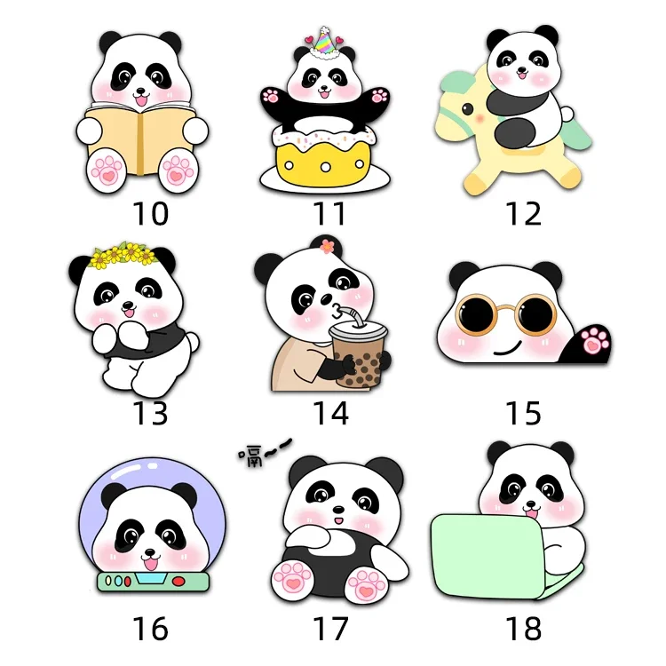 Customized China-Chic Panda brooch  badge cute cartoon