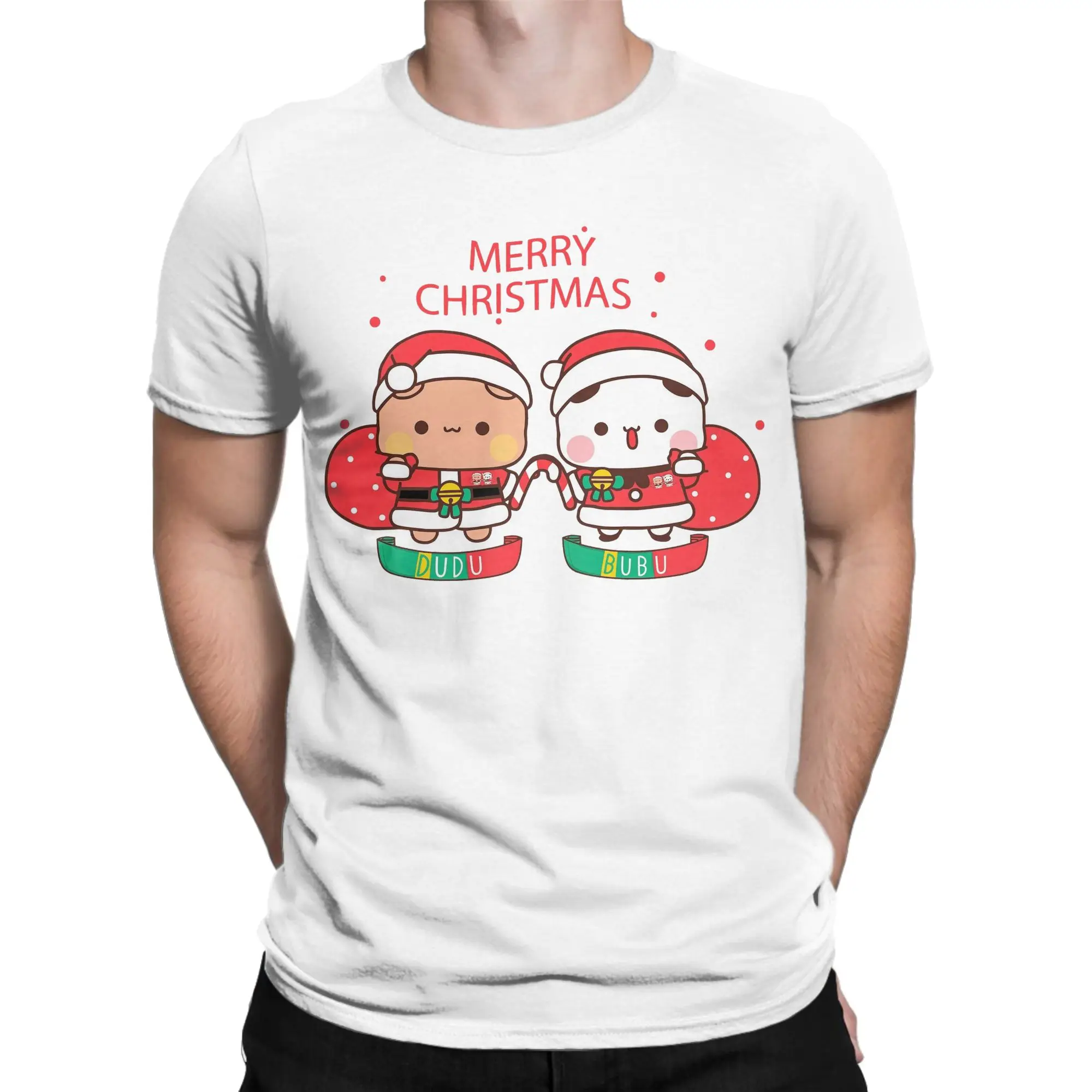 Bubu Dudu Xmas- Wrap Yourself in Holiday Cheer with This and Humorous T Shirt Male  Streetwear T Shirts Summer Tees Tops