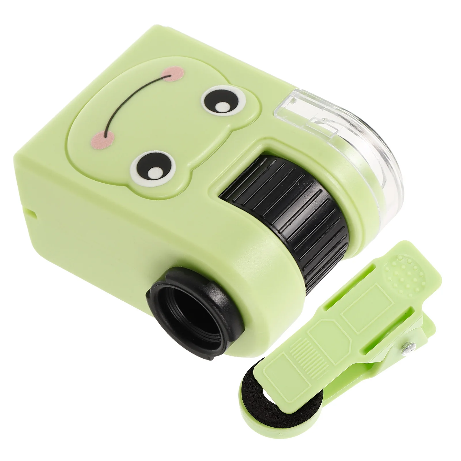 Mini Mikroskop dla Dzieci Przenośne Urządzenie Optyczne Monokularowe z Podświetlaną Soczewką do Szczegółowego Obserwacji Próbek - Nauka Stała się Zabawną