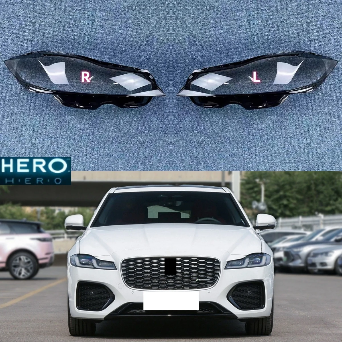 

For Jaguar XF XFL 2021 2022 2023 Headlamp Cover Headlight Transparent Lens Shell Plexiglass Replace Original Lampshade