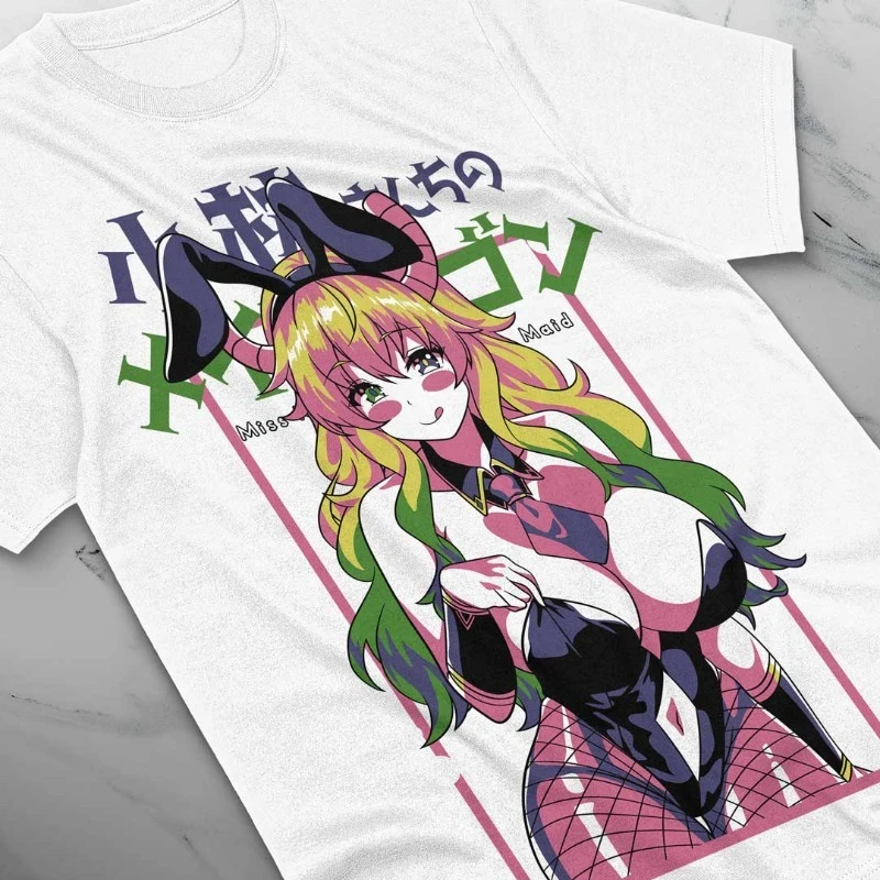 

Летняя футболка Dragon Maid Tohru Kobayashi-san Chi No Maid Dragon Girl Waifu, футболка Y2Y для мужчин и женщин, Camisetas Surf