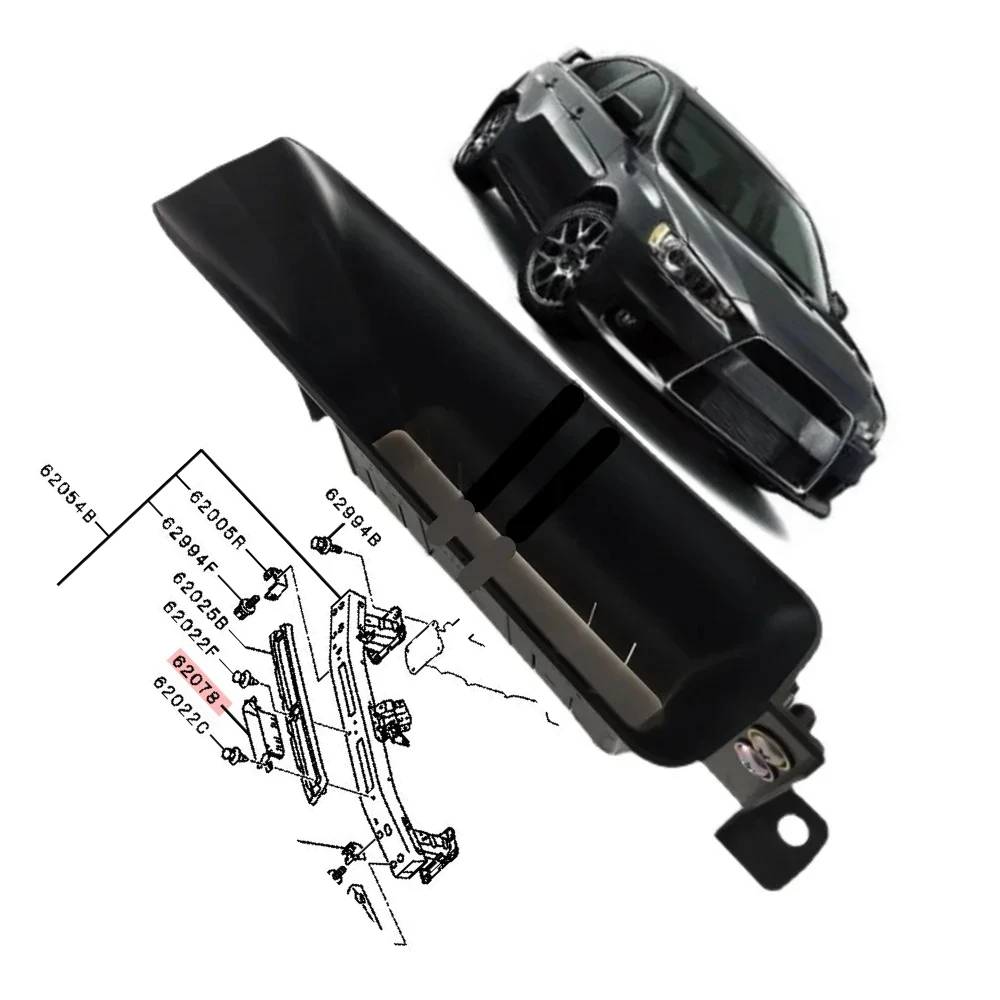 1 Pcs Front Anti-collision Beam Air Intake Trim Panel for Lancer EVO 10 CZ Duct Air Guide 6405A101 Front Bumper Wind Deflector
