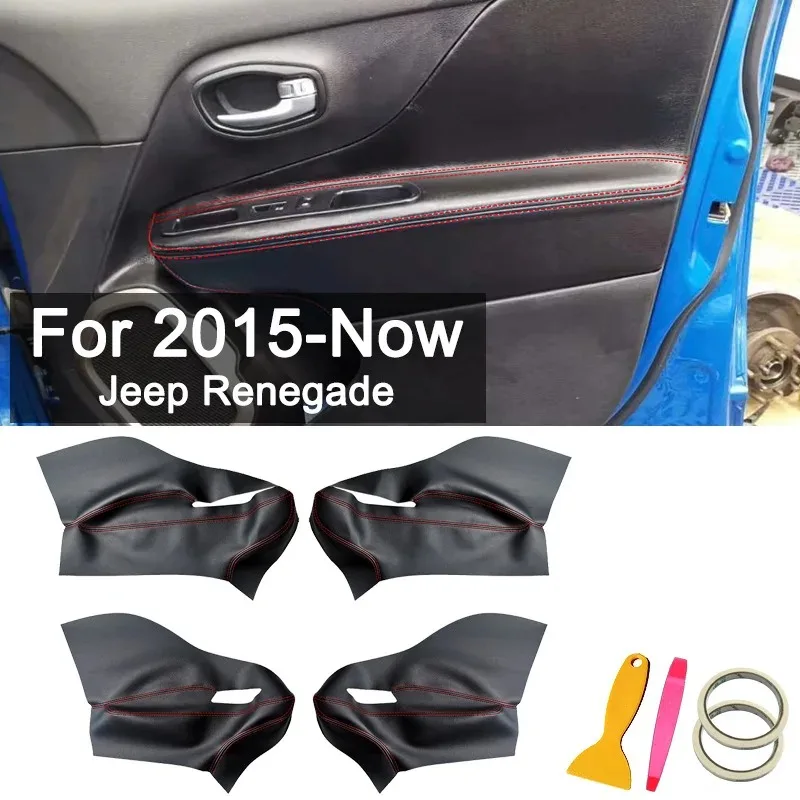 

Car Door Panel Armrest For 2015-2024 Jeep Renegade Renegade Car door panel armrest modification kit with soft leather upholstery
