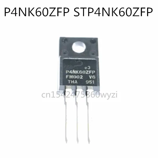 Original 5pcs/  P4NK60ZFP STP4NK60ZFP  TO-220F 600V 4A