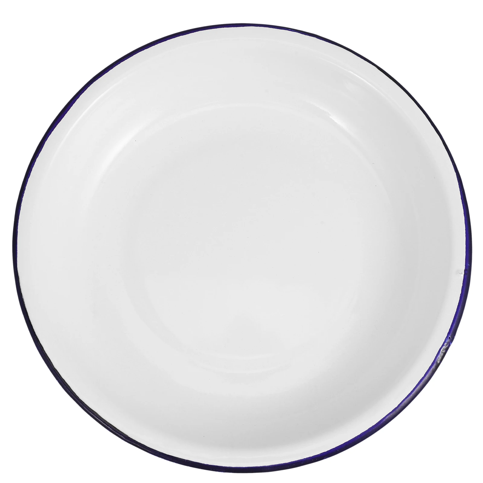 أطباق المينا العميقة طقم أواني طعام غير قابلة للكسر للسلطات والحساء والوجبات الخفيفة أطباق التخييم الثقيلة طبق التقديم