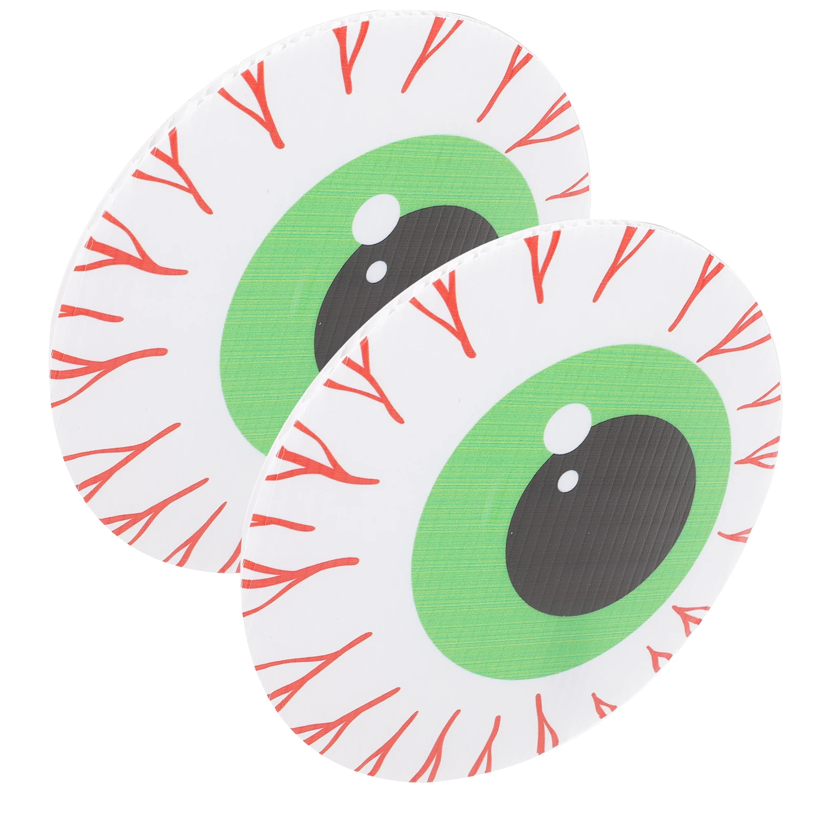 

2 Pcs Horror Eye Decoration Stickers Large Halloween Decorations Eyeballs Scary Color