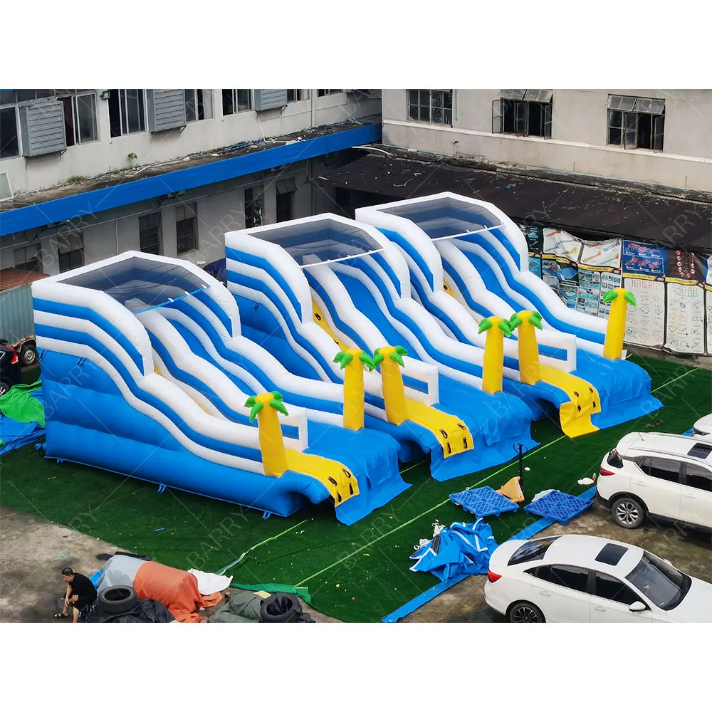 Commercial Large Inflatable Pool Slide Jungle Theme Water Slide For Inflatable Swimming Pool Slide