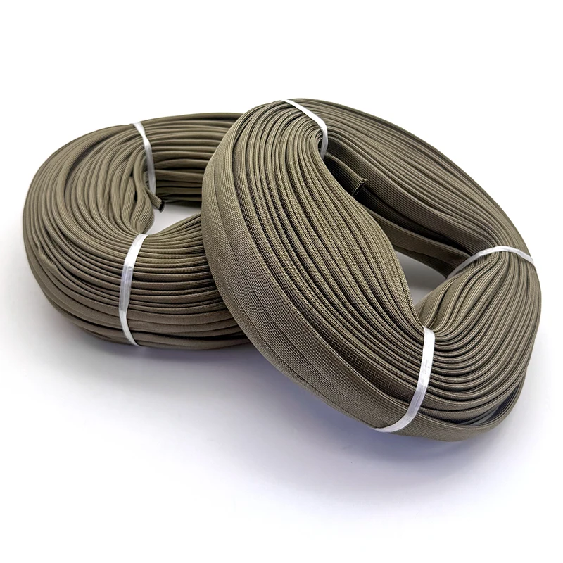High-Temperature Basalt Fiber Tube 1mm-20mm Fiberglass Sleeve Appliance Electrical Wire Anti Corrosion Protective Sleeve