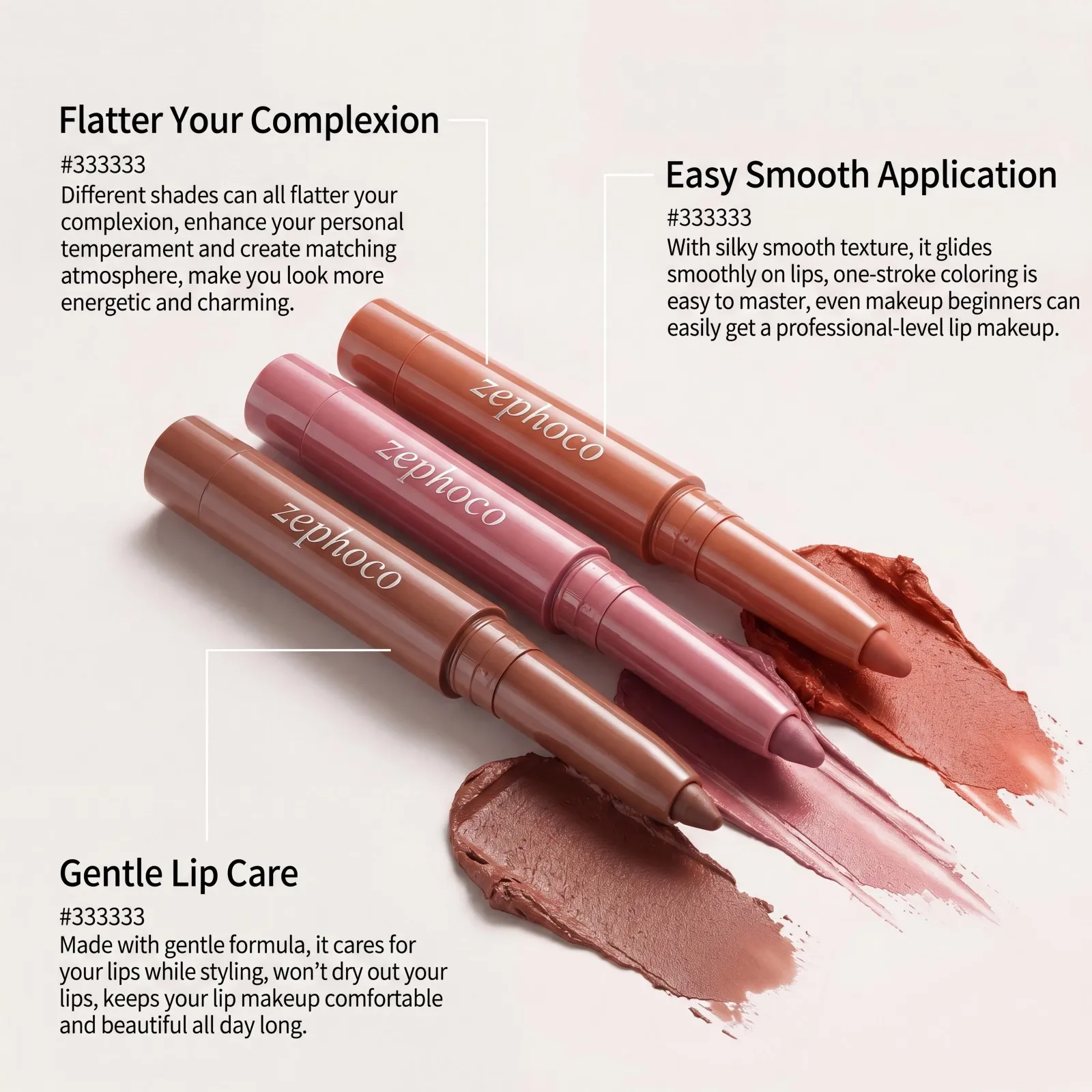 Matte Stain Lip Liner Set Precise Contouring Long Lasting Color Lock Lip Tint Smooth Application Beginner Friendly 3 Shades S0d1cdde90e1d4d108dd37674da4bb40ev