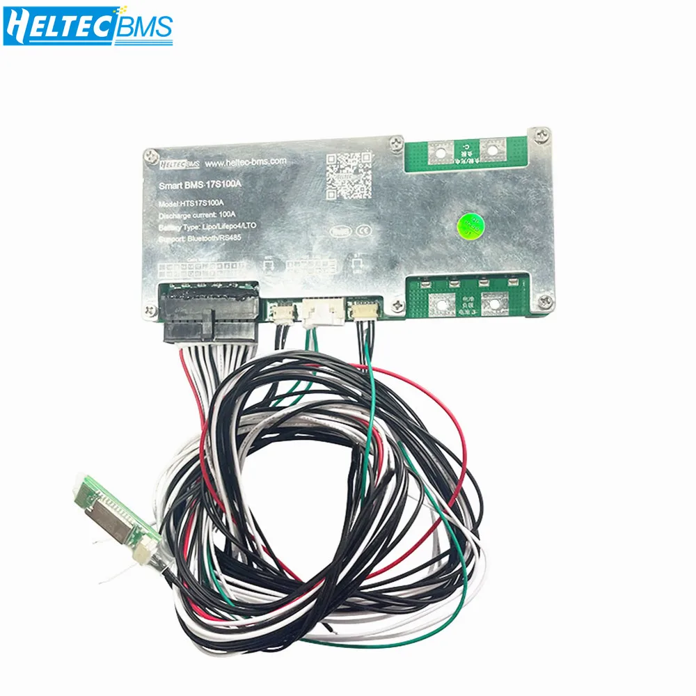 

Heltec Smart BMS BMS Li-Ion LTO With balance bluetooth APP LCD RS485 48V 16S LiFePo4 50A 100A 12S 13S -17S