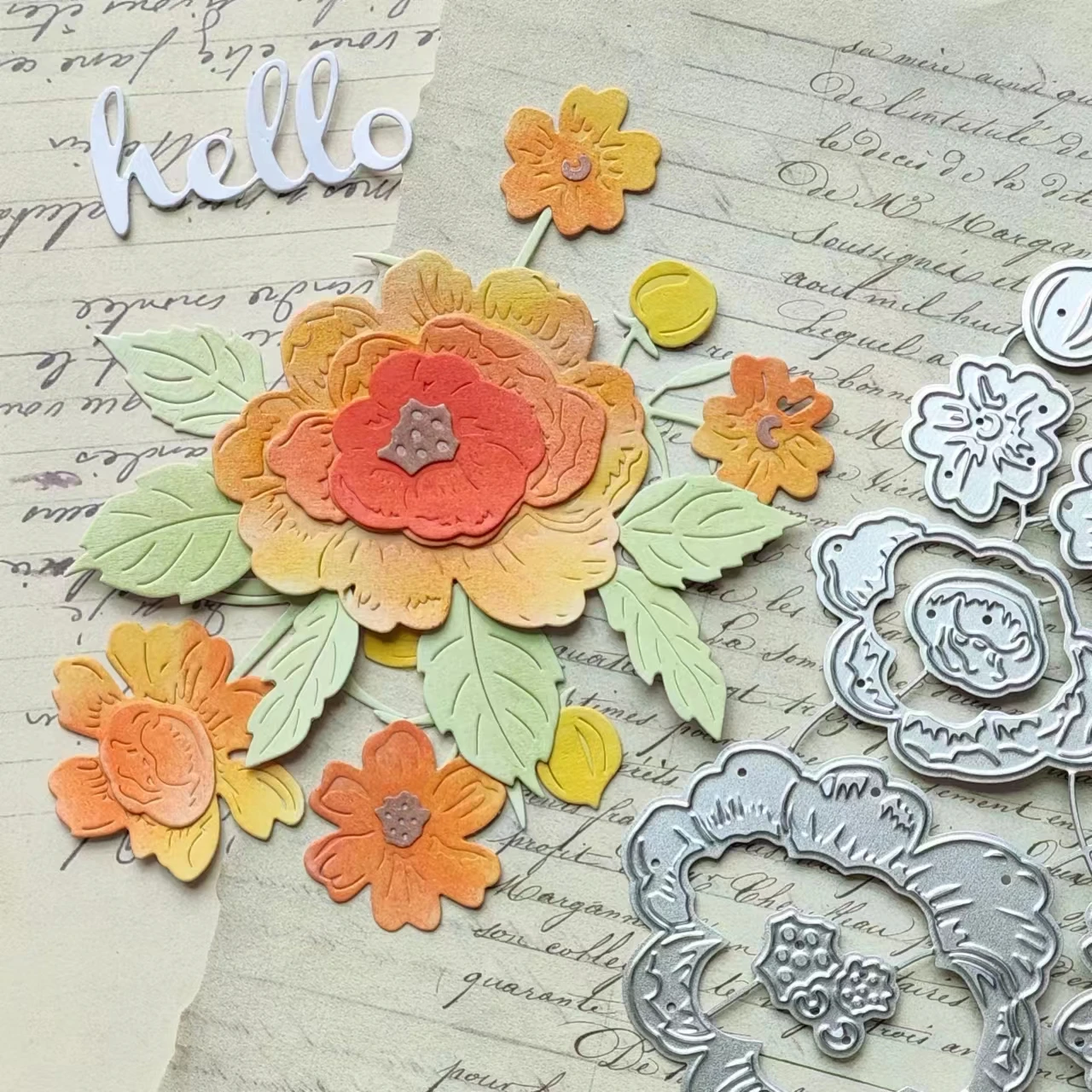 1PC Flowers Metal Cutting Dies Stencils Scrapbook For Paper Card Making Scrapbooking DIY Cards Photo Album Craft Decorations