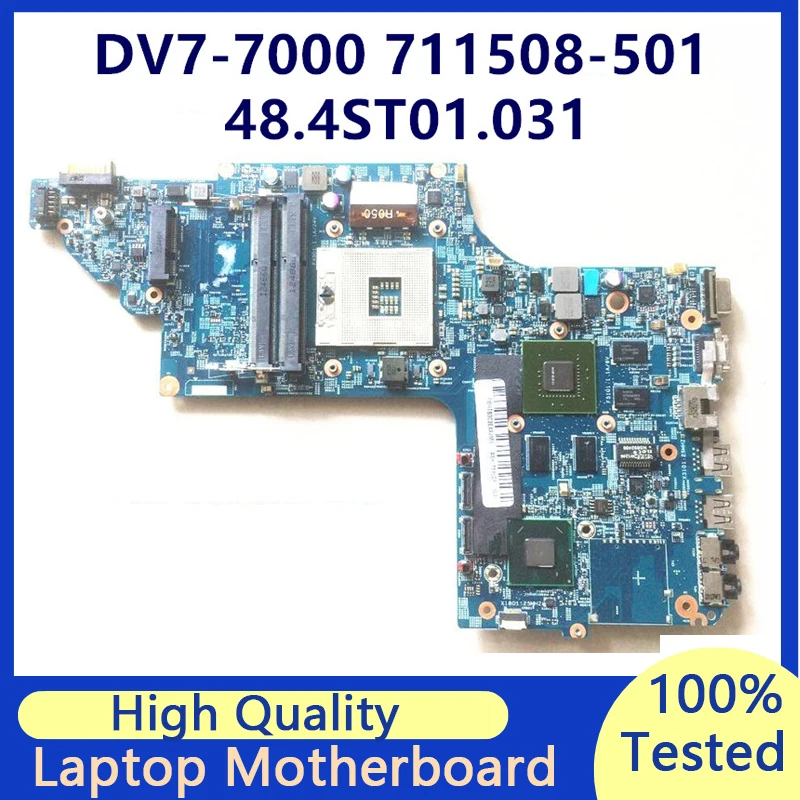 

711508-001 711508-501 711508-601 Mainboard For Pavilion DV7-7000 DV7T-7000 Laptop Motherboard 48.4ST10.031 HM77 100% Full Tested