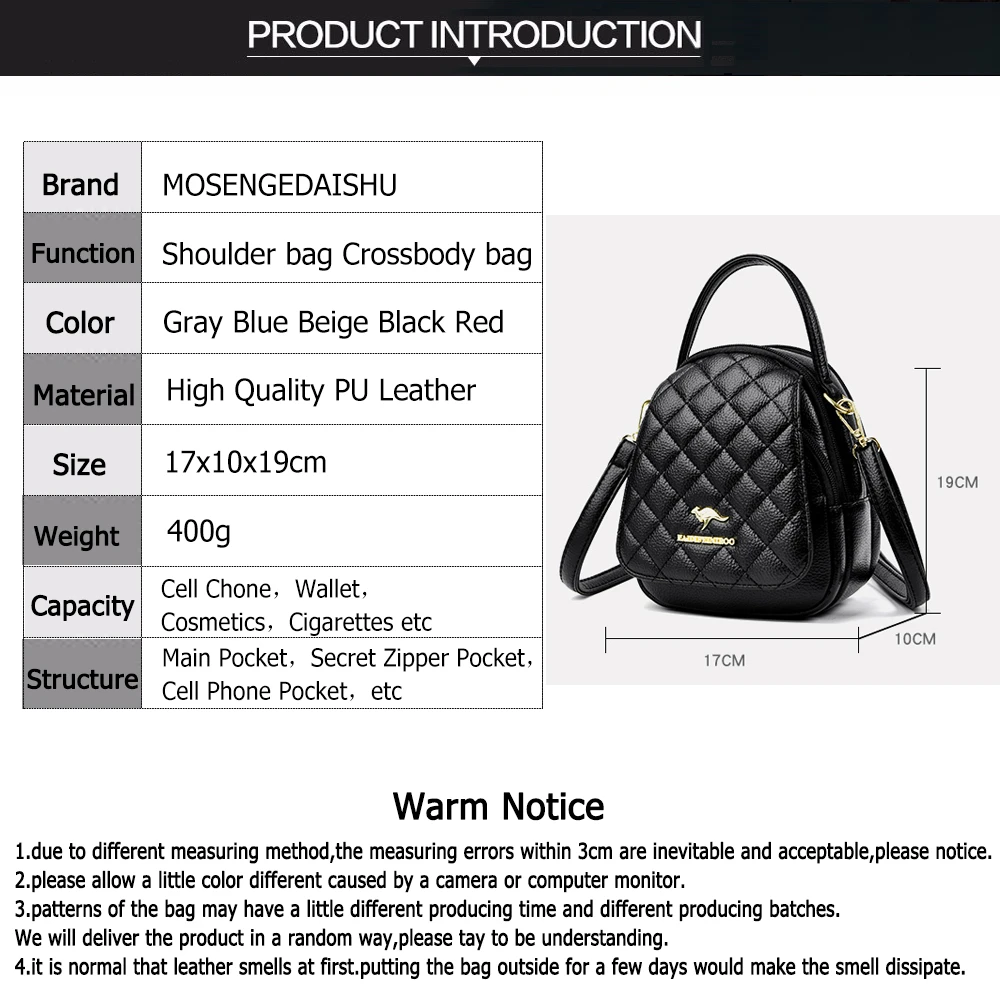 Solid Color Plaid Ladies Handbag Multifunctional High Quality PU Leather Ladies Shoulder Bag Luxury Women Crossbody Bags Bolsos