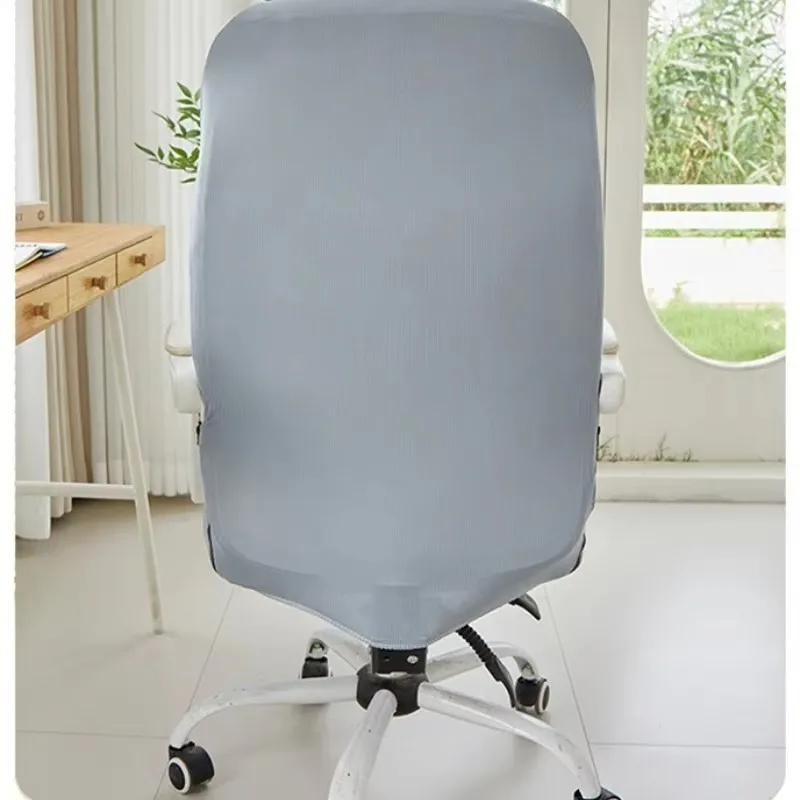 S/M/L Corduroy Office Chair Cover Stretchable Computer Chair Covers Dust-proof Pet Scratch Resistant Retractable for Study Home
