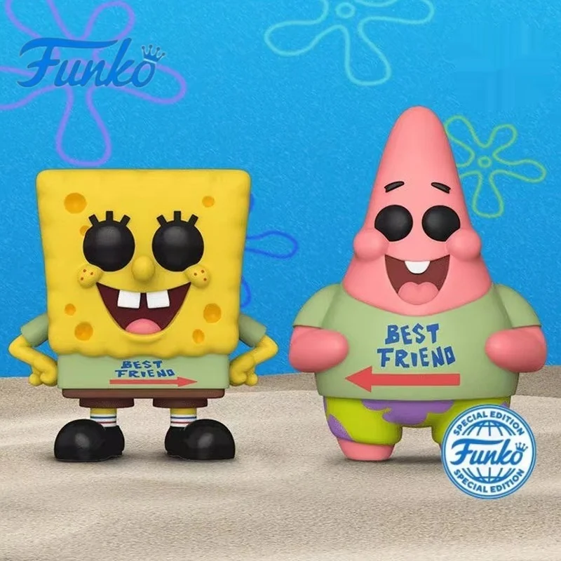 New Pop The Spongebob Movie：Sponge On The Run Action Figures Spongebob Patrick Star  Model Doll Collection Toy Kid Birthday Gift