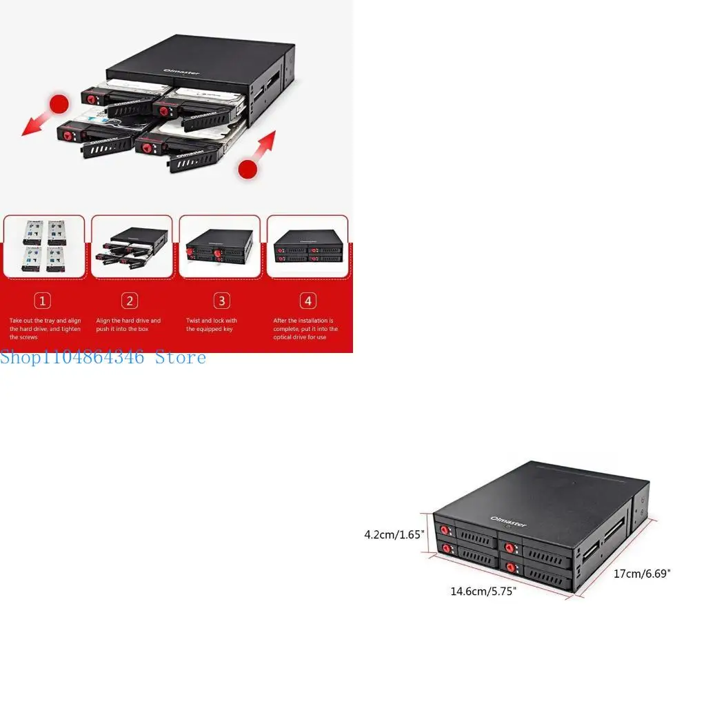

5ASD 4-Bay 2.5IN SSD HDD HOT SWAP Мобильная стойка