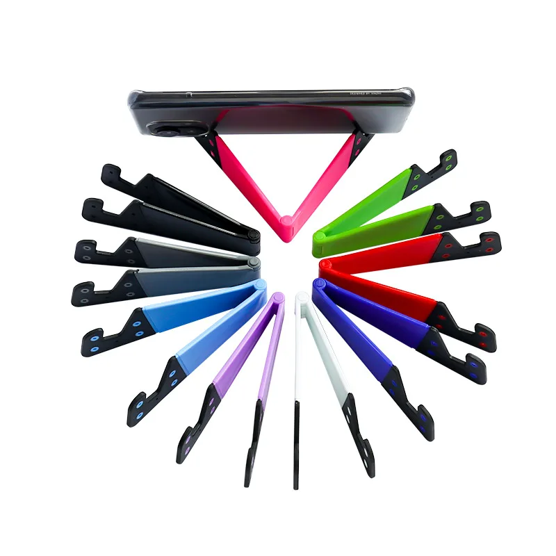 V-shaped phone stand, tablet desktop folding lazy person stand, triangular V-shaped phone stand
