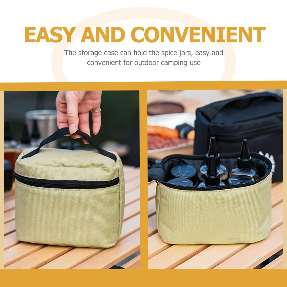 

1Set Outdoor Spice Jars Portable Seasoning Containers Salt Pepper Storage Bag Camping Bbq Accessories Outdoor Spice Jars