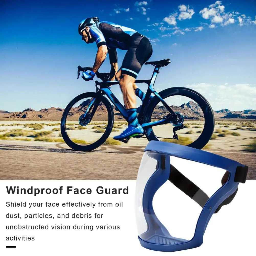 Sand-proof Face Outdoor Cycling Windproof Face for Men Women Lightweight Full Face Guard with Anti-fog Wide Lens for Adults