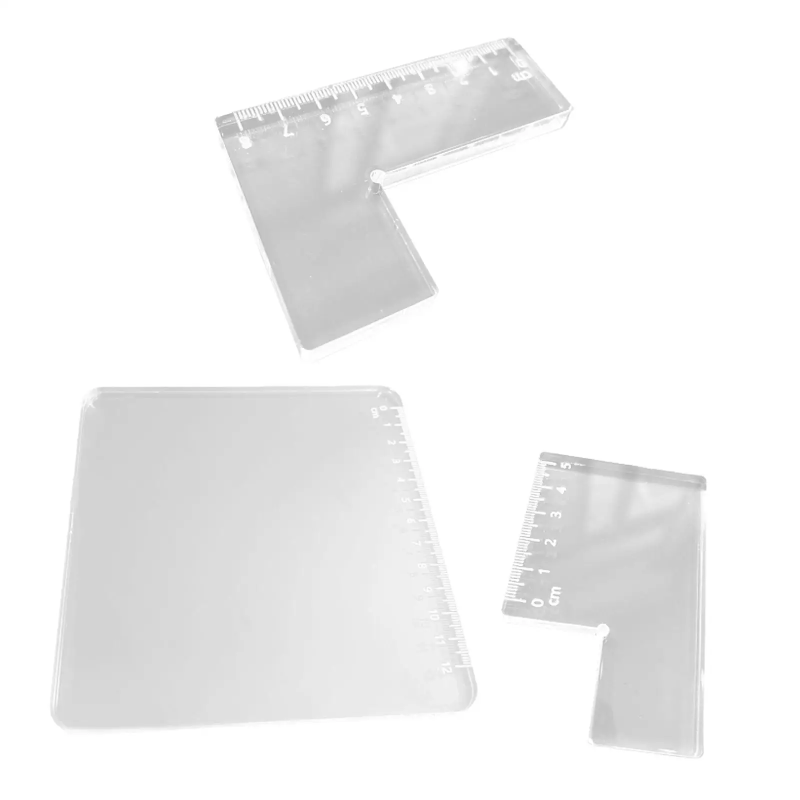Stamp Positioning Ruler Locating Tool Clear Solid Easy to Position Positing Stamps Ruler for Drawing Craft Projects Household