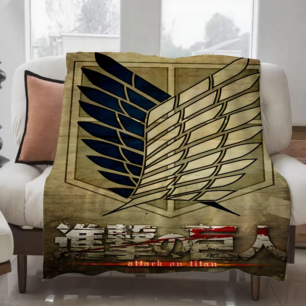 

Легкое одеяло в стиле аниме «А-Атака Титанов» для общежитий, сон, гостиной, офиса, дивана, всесезонного