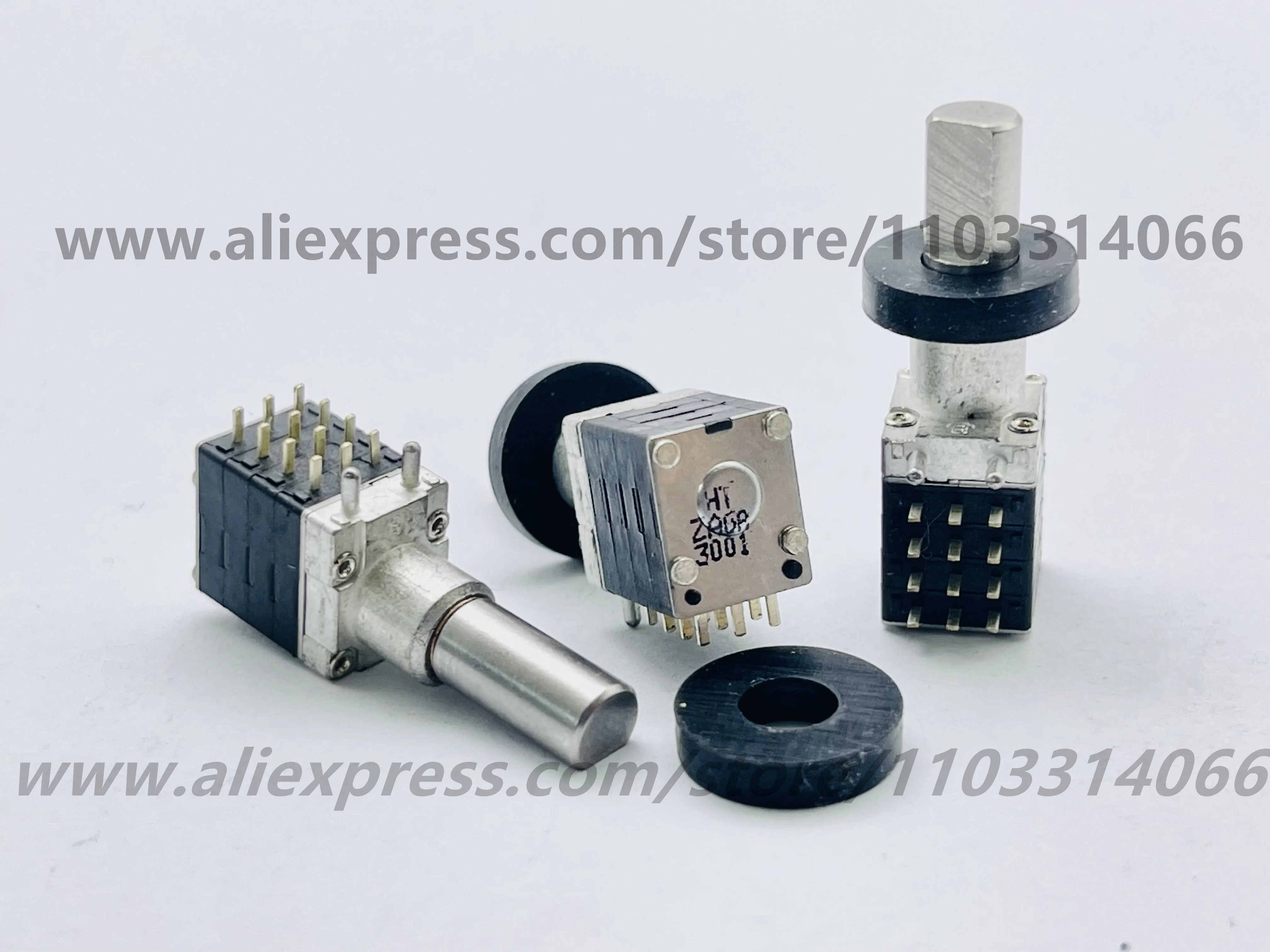 10pcs The encoder of HT08 channel intercom is 16-shift, 4-row, 360 ° , 12-pin, 15 mm in length