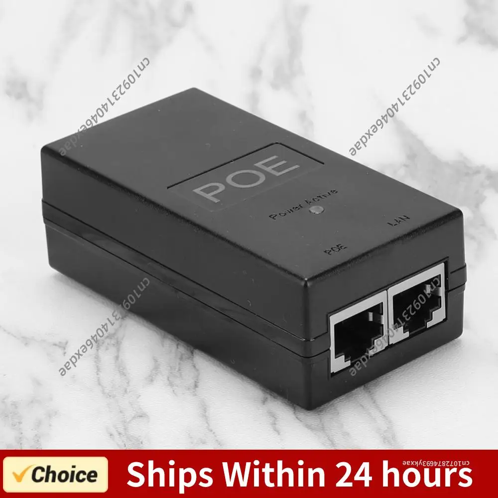 

24V 0.5A Desktop POE Power Injector Ethernet Adapter Power Supply 100V-240V Output for Surveillance CCTV IP Camera Power Supply