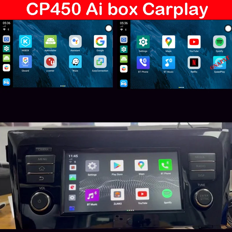 CP450 For Benz A/B/C/E/V/CLA/GLA/GLK/GLC/ML/GLE/GLS W176 W212 Car Decoder Ai Box Wired to Wireless Carplay Adapter Play and Plug