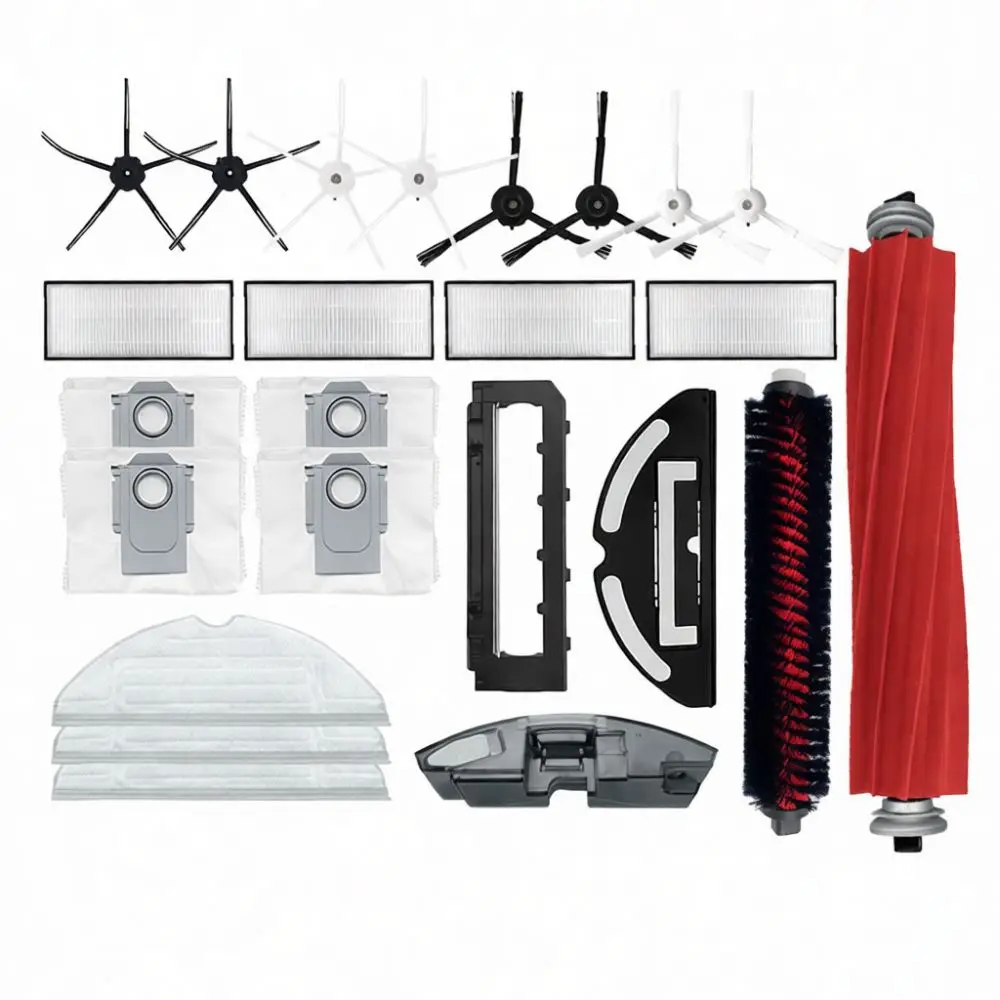 For Roborock S7 MaxV Ultra G10S Pro Robot Vacuum Consumable Parts Main Brush Side Brushes HEPA Filter Mop Cloth Dust Bags