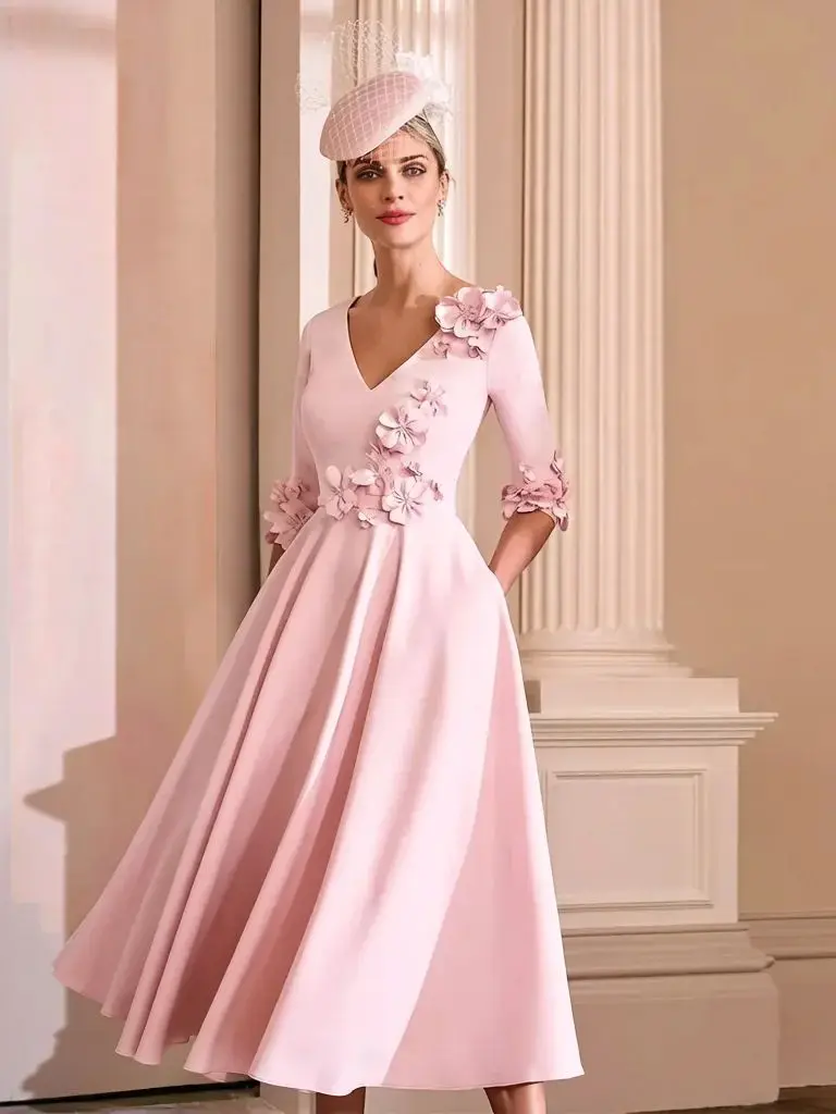 Women's Sweetheart 3D Flowers Tiered Ruffles Prom Dresses With Sleeveless Hi-Lo Length Formal Elegant Dresses 2026