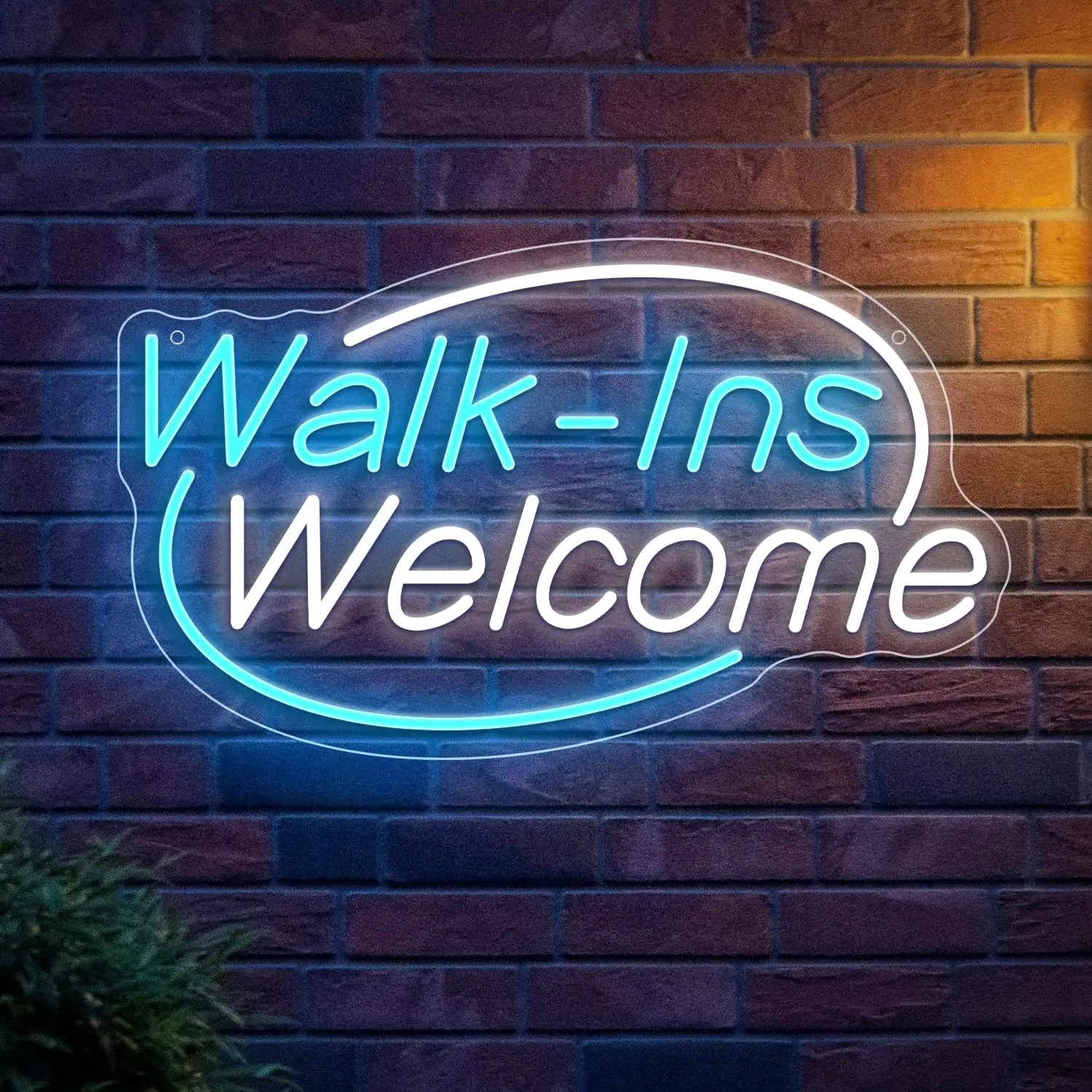 

Walk Ins Welcome Neon Sign LED Neon Light For Wall Decor Living Game Room Decor Bedroom Restaurant Bar Hotel Shop Party Birthday