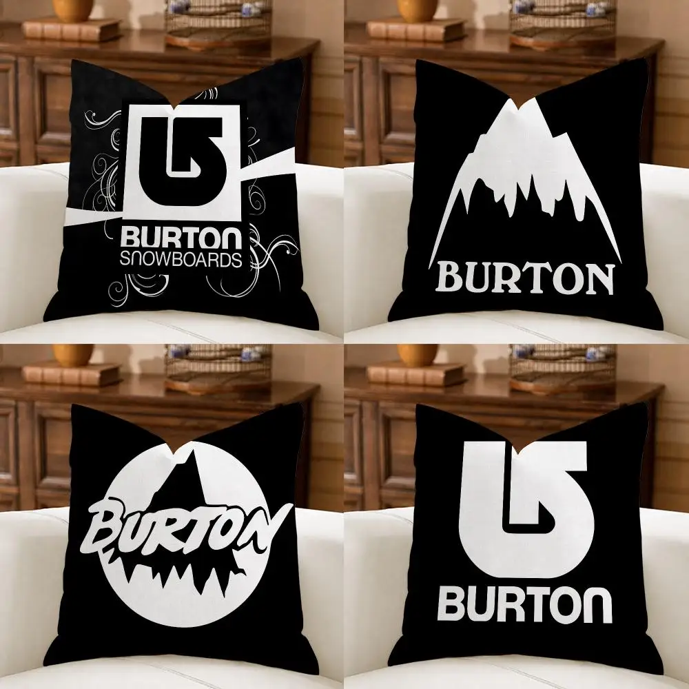 Skiing Brand B-Burton Cushion Cover Organic Linen Square Pillow Case Durable Non-Allergenic And Kind To Skin