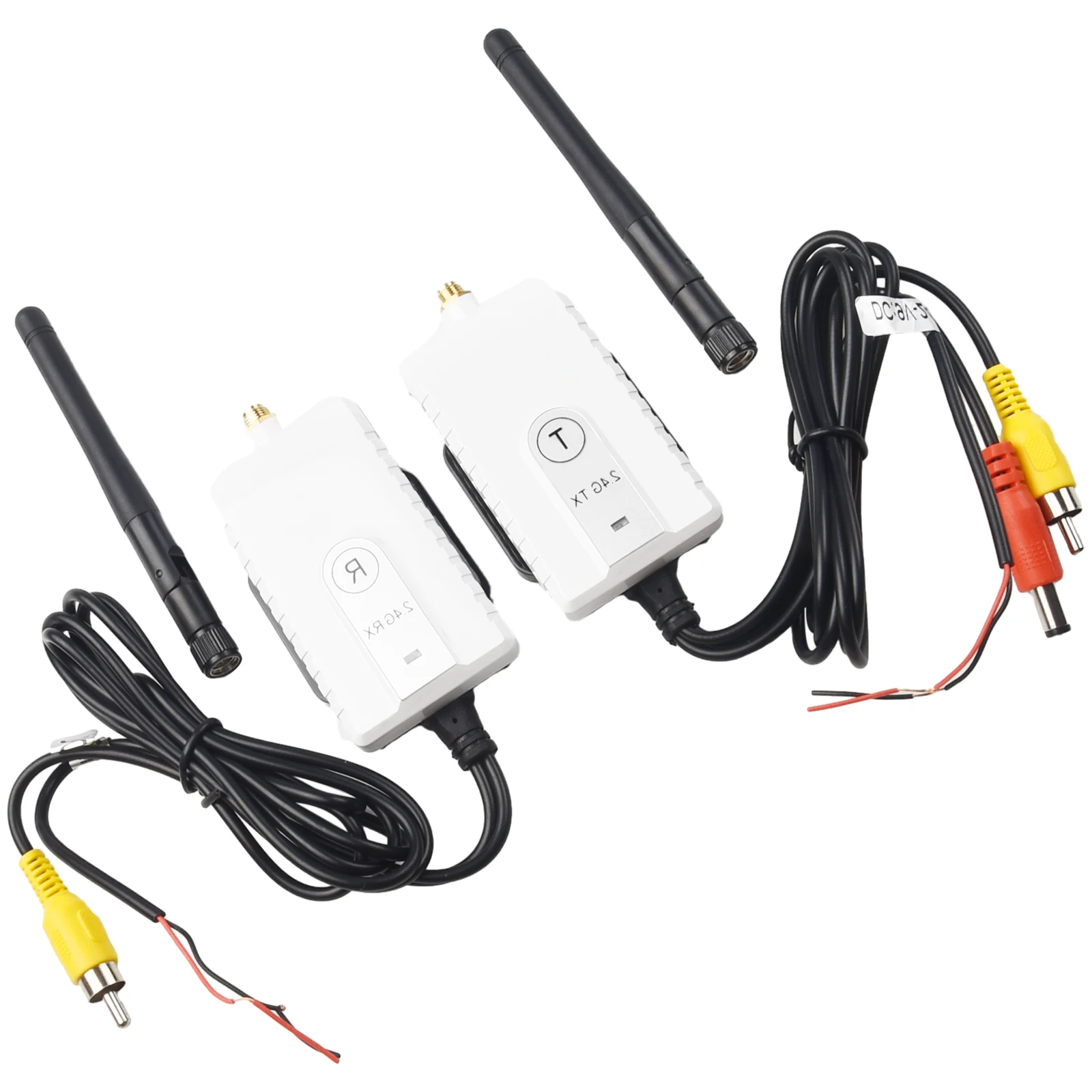 

Car Video Signal Transmitter + Signal Receiver DC 12V-24V 2.4Ghz 200M Wireless Video Transmitter And Receiver