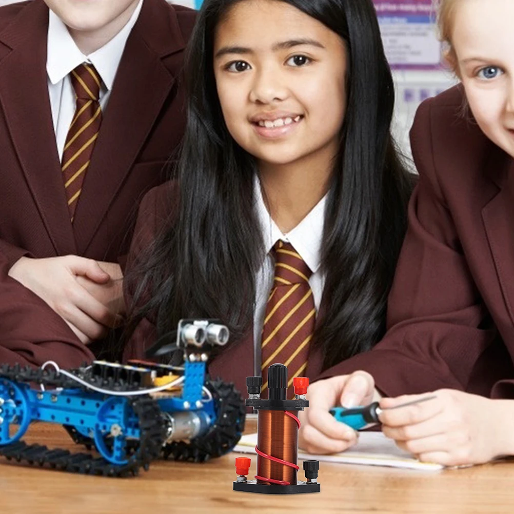 

2Pcs Demonstration Induction Coil Teaching Equipment Copper Material Physics Lab Tools Compact Lightweight Durable