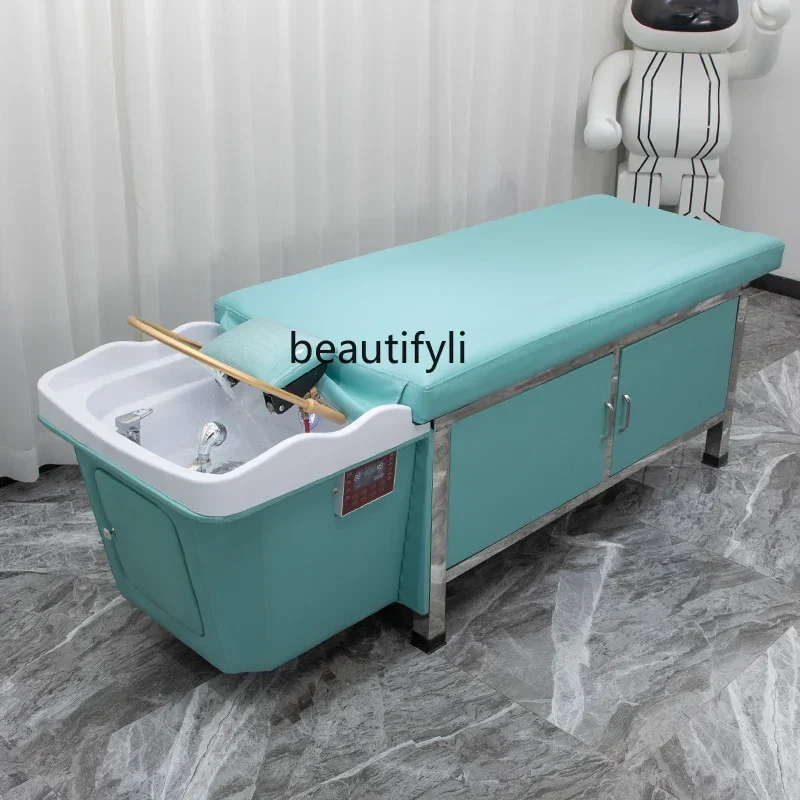 xzLying Completely Thai Shampoo Chair Barber Shop Spa Massage Beauty Shop Fumigation Flushing Bed