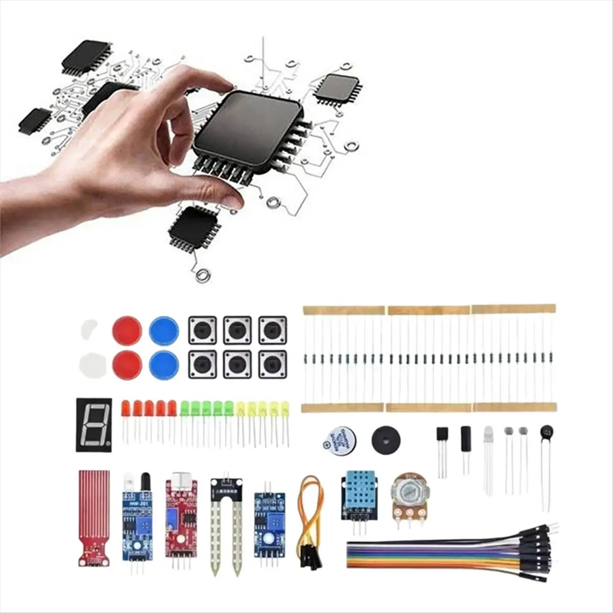 [VALUE PACK]400 Tie-Points Breadboard DIY Project Kit for R3 Electronic Component Set