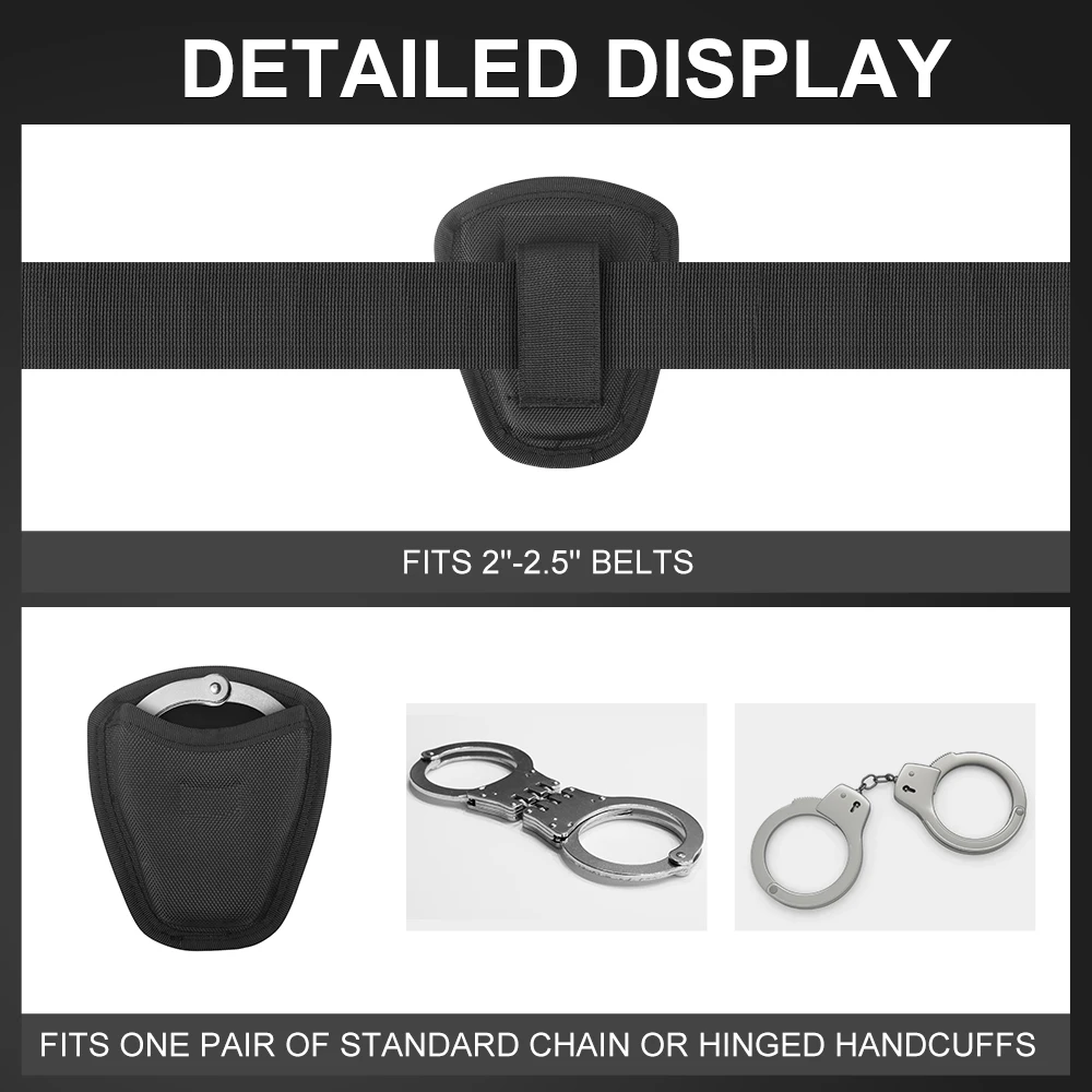 Handcuff Case Open Top Handcuff Holder Holster Handcuff Pouch Duty Belt Handcuff Hoster Sercurity Hunting Accessory Equipment