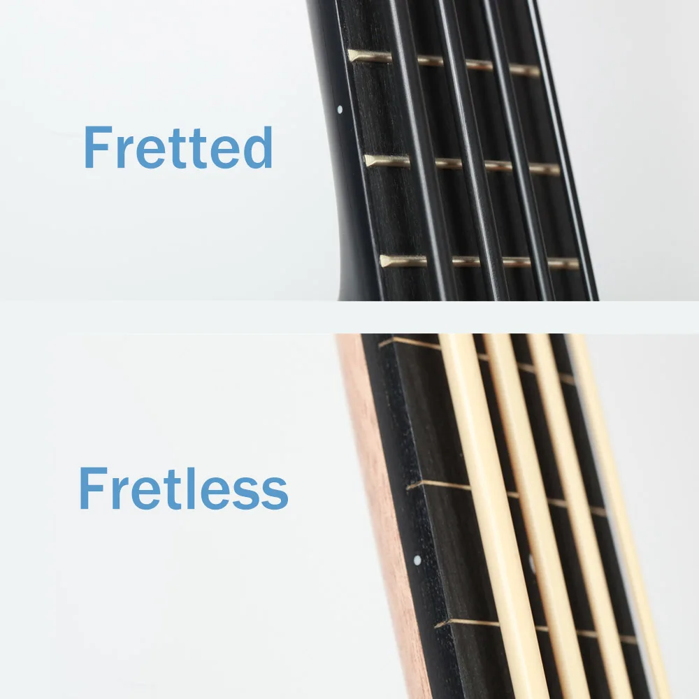 Initer 30 Inch Fretloze/Fretted Ukulelebass Volledig Mahonie Hout 30 \