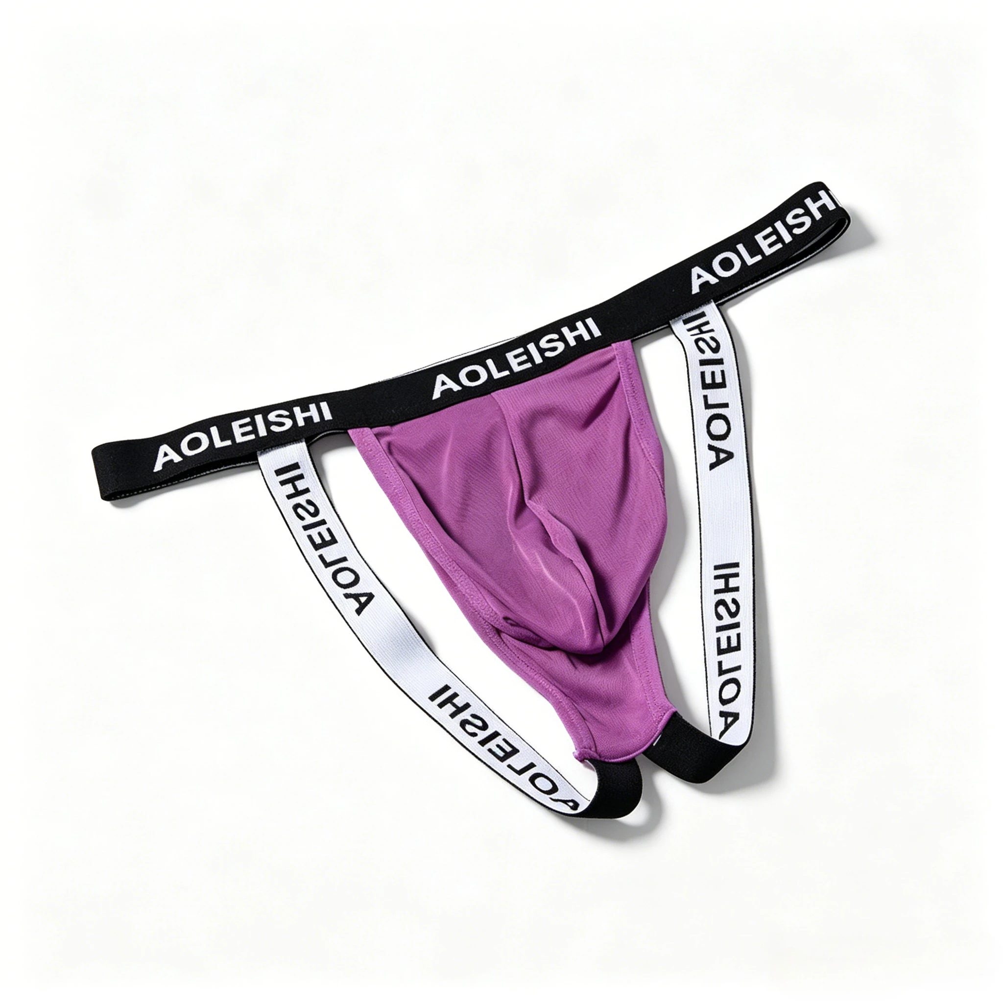 Men'S Fashion Underwear Brands - Men's Sheer Mesh Jockstrap with Brand