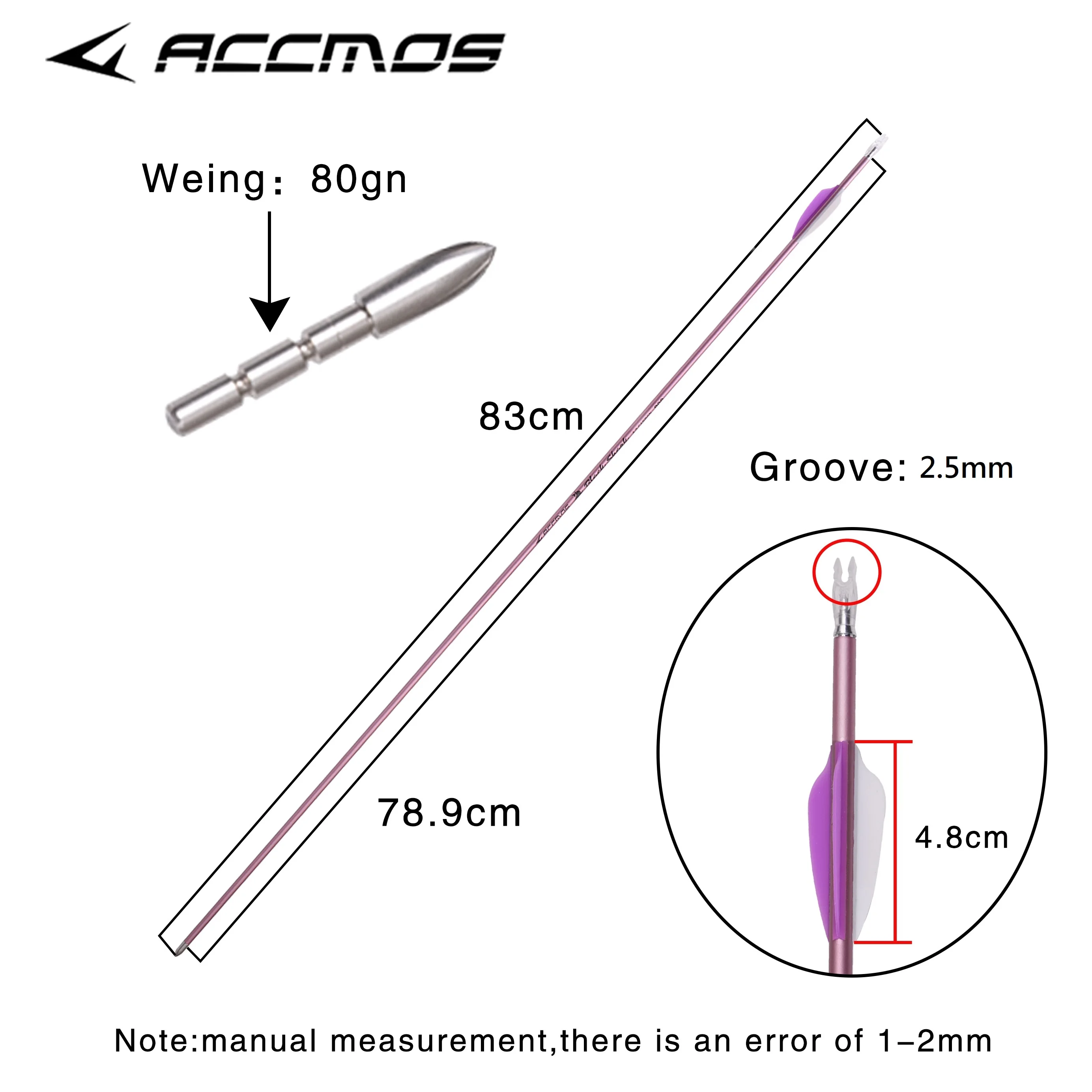 Imagem -04 - Pink Arrow Spine para Recurvo e Arco Composto Caça Tiro Dolphin Feather 4.2 mm 31in 4.2 mm 500 600 700 800 900 1000 12 Pcs