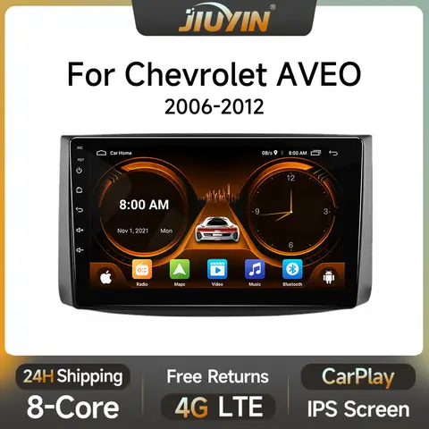 JIUYIN Android13 For Chevrolet AVEO T250 2006 - 2012 car radio 2 din android Auto Multimedia GPS Track Carplay 2din DVD stereo