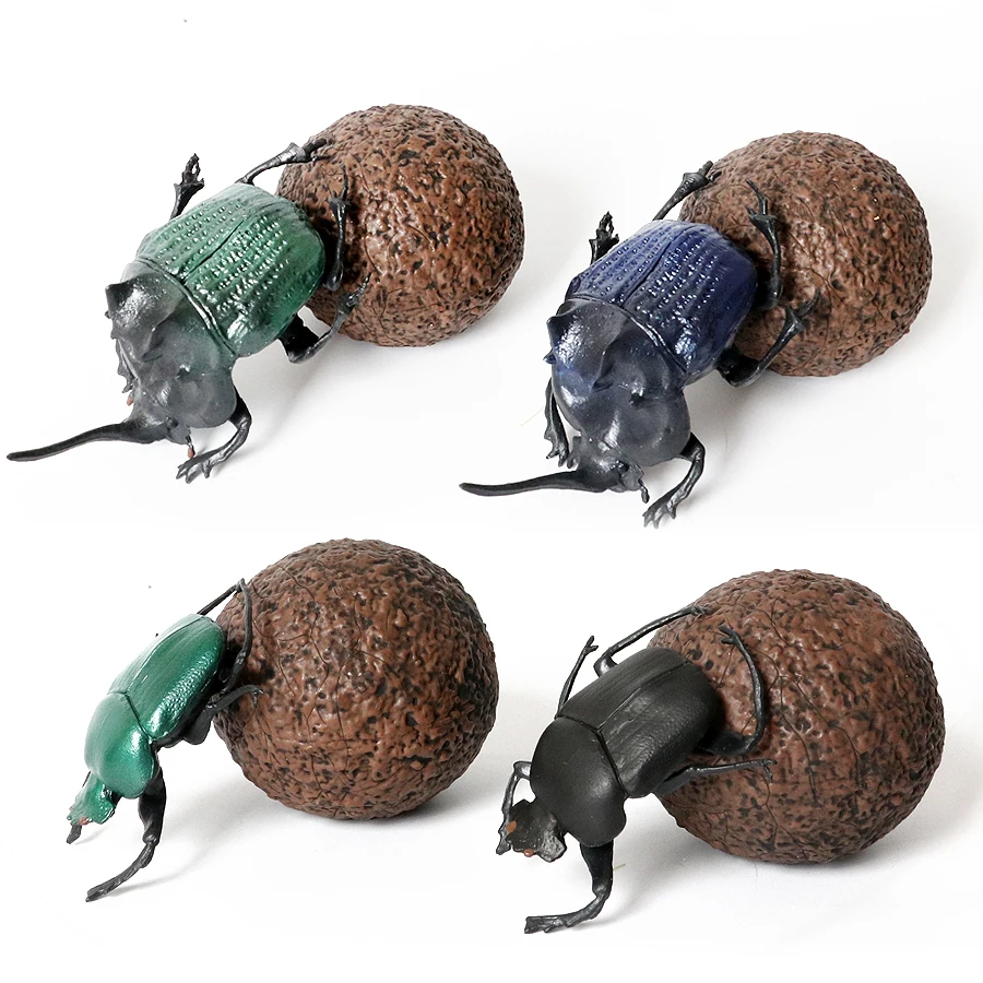 محاكاة الخنفساء الدفع البراز البق الحشرات الحشرات نموذج الشكل الحشرات البرية الحلي اللعب الجنية حديقة الديكور