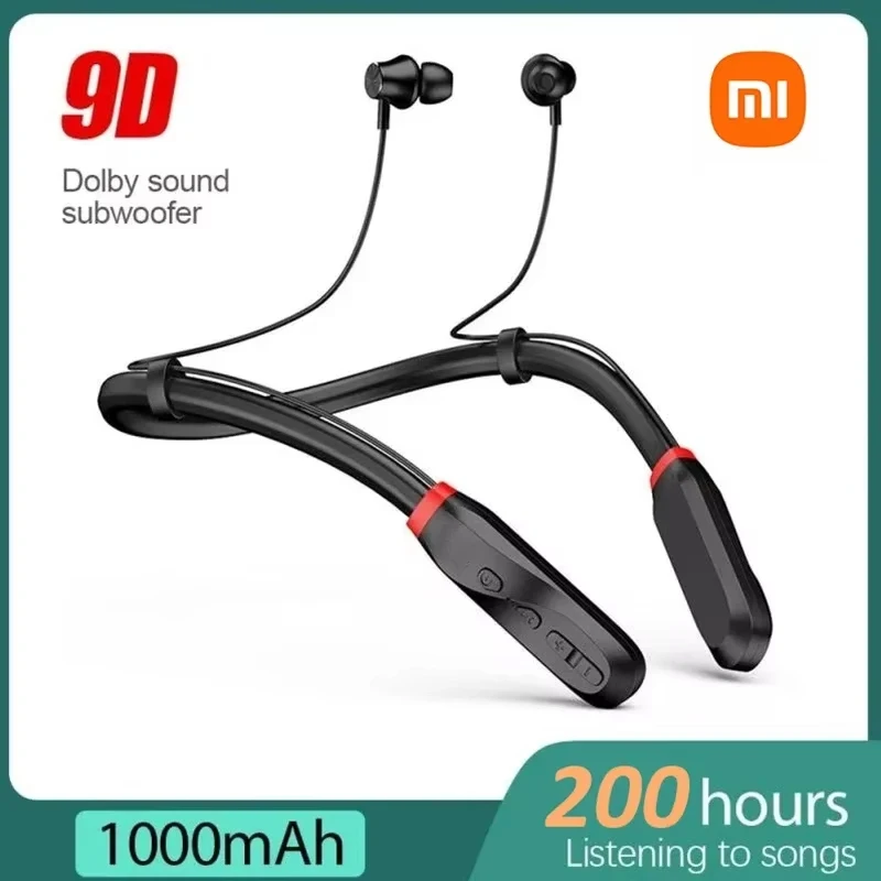 XIAOMI i35 Neckband Bluetooth Headphones Wireless Earphones 9D Sound Sport Headset Waterproof TWS Earbuds With Mic for phone