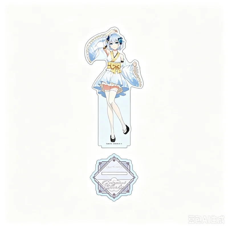 15cm Anime Acrylic Stand Model Date A Live V Bookshelf Decoration Products High Definition Images Bookshelf Decoration Keychain