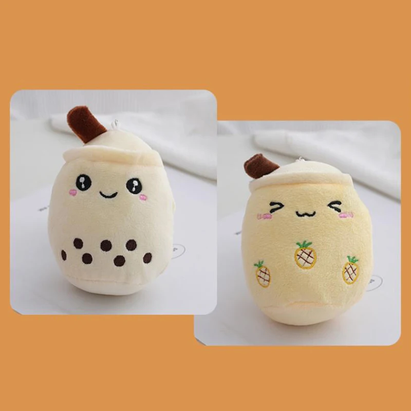 1Pc Bubble Tea Cup Plush Toys Kawaii Fruit Milk Tea Design Kids Stuffed Doll Soft Pillow Cushion Birthday Gift for Girl Friend