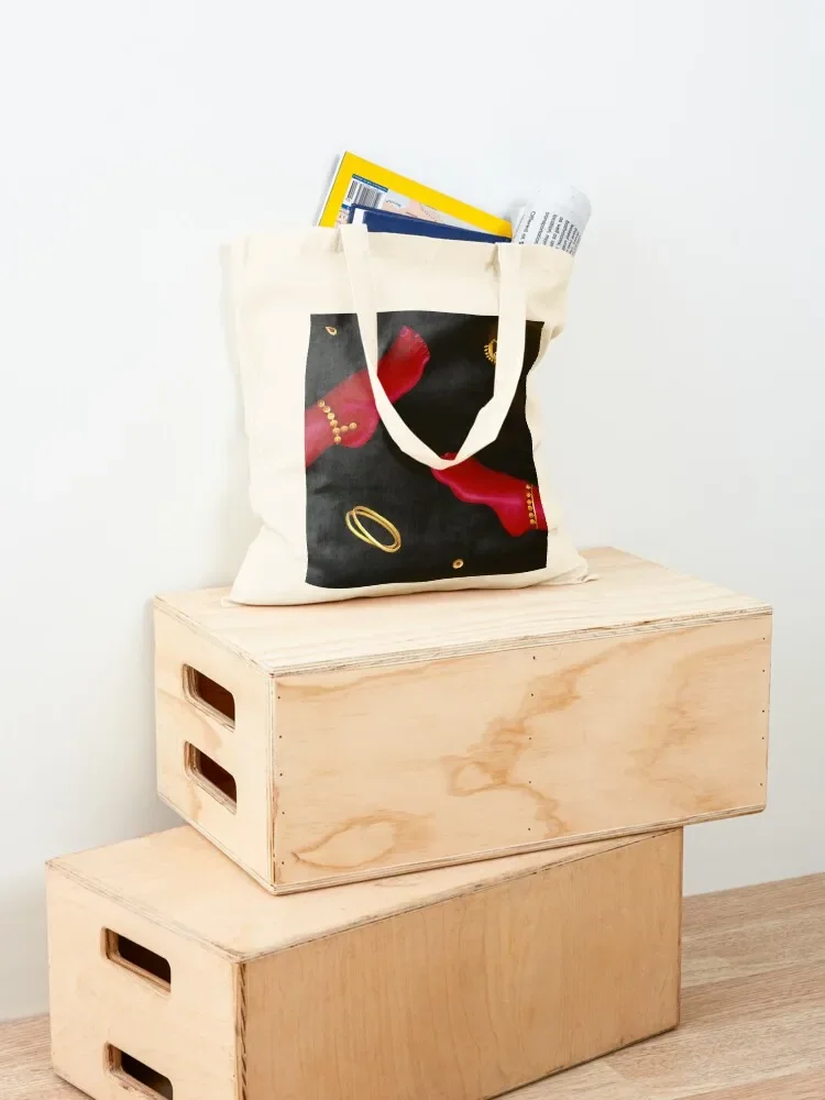 rubies and gold oil painting on canvas Tote Bag Women's shopper bag the tote bag university shopper cute tote